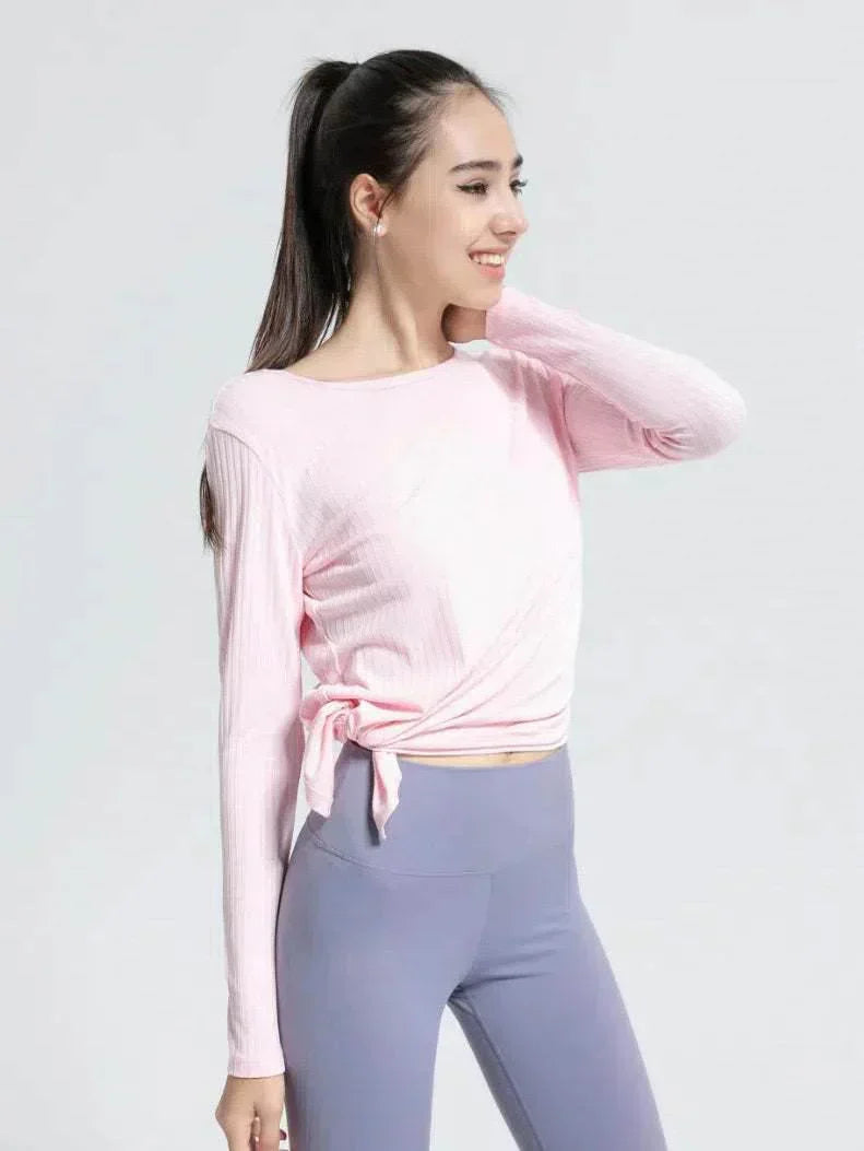 Long sleeve ribbed top