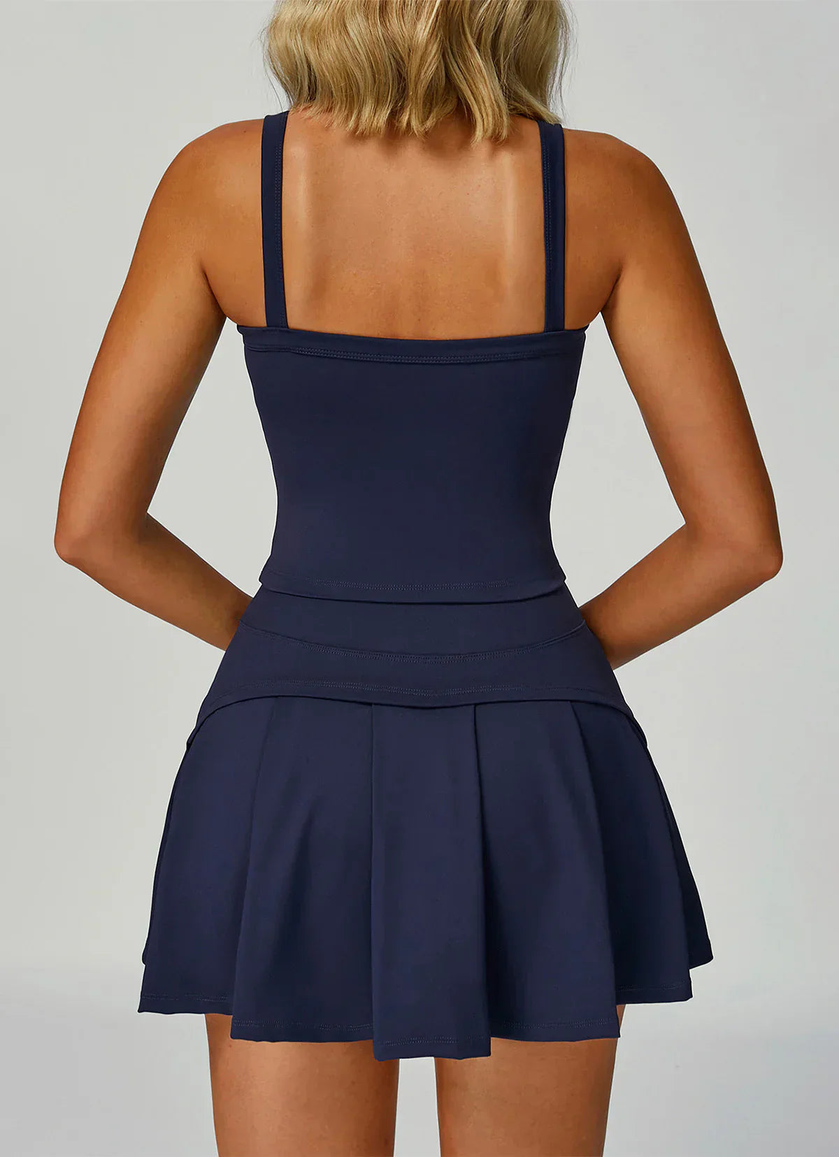 Sports top and skirt set