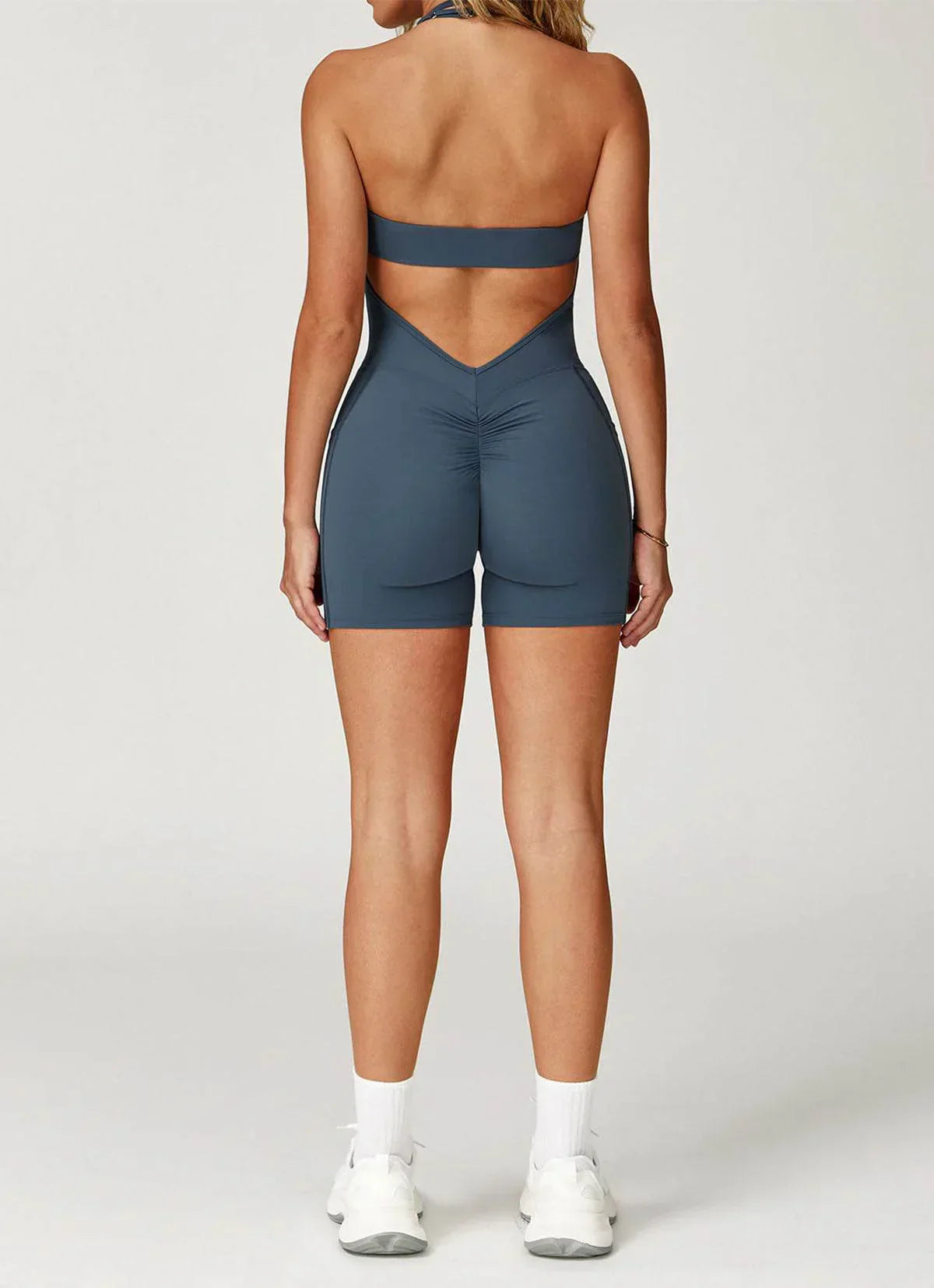 Backless sports jumpsuit