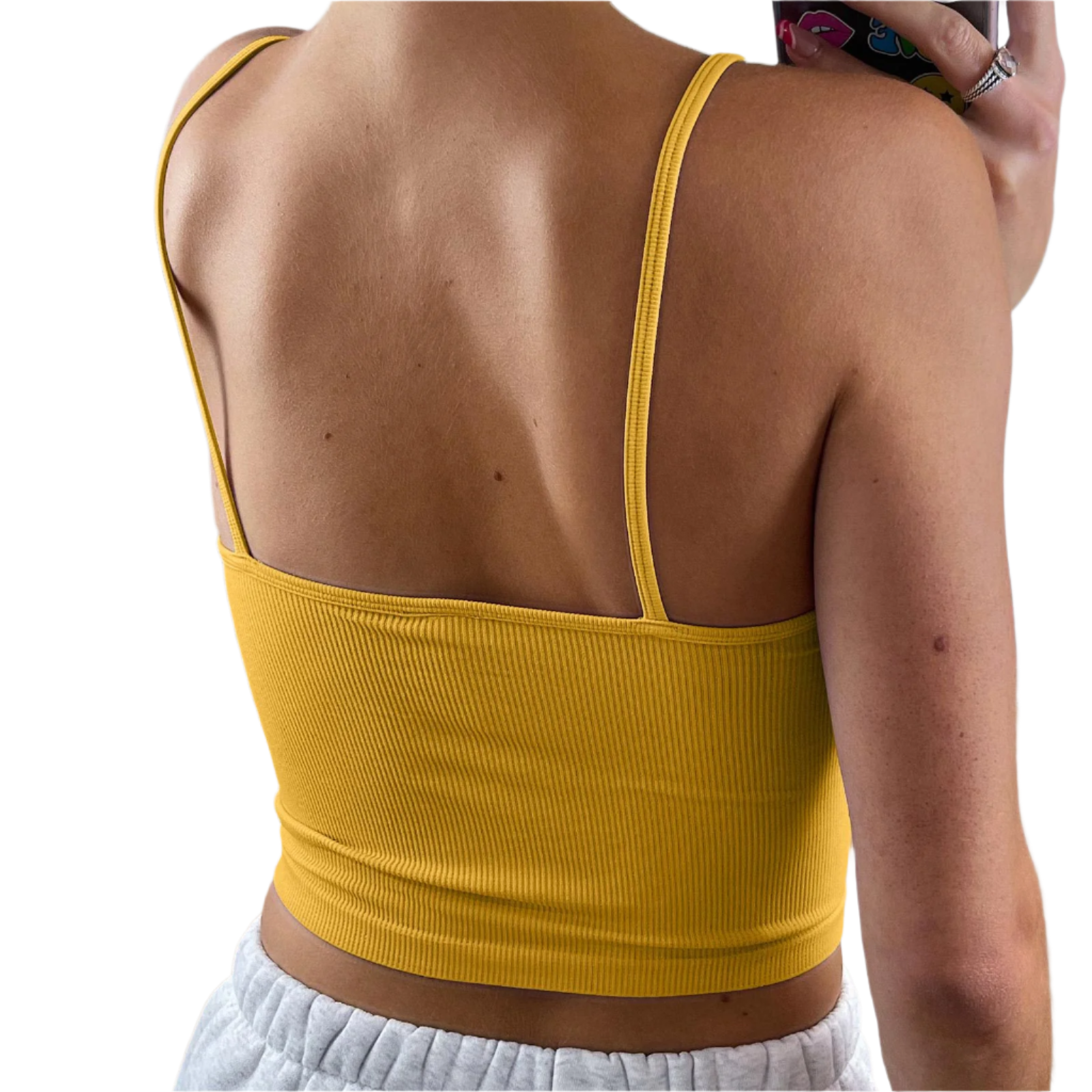 kort axelbandslös topp