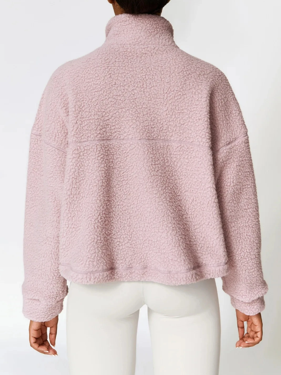 Fitness mjuk fleecejacka