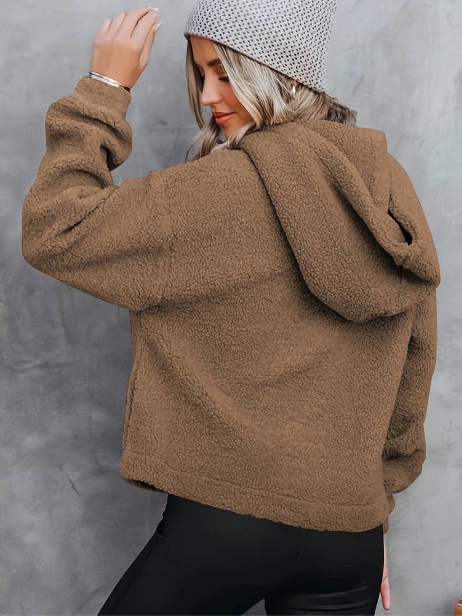 Mjuk huvtröja med bouttons