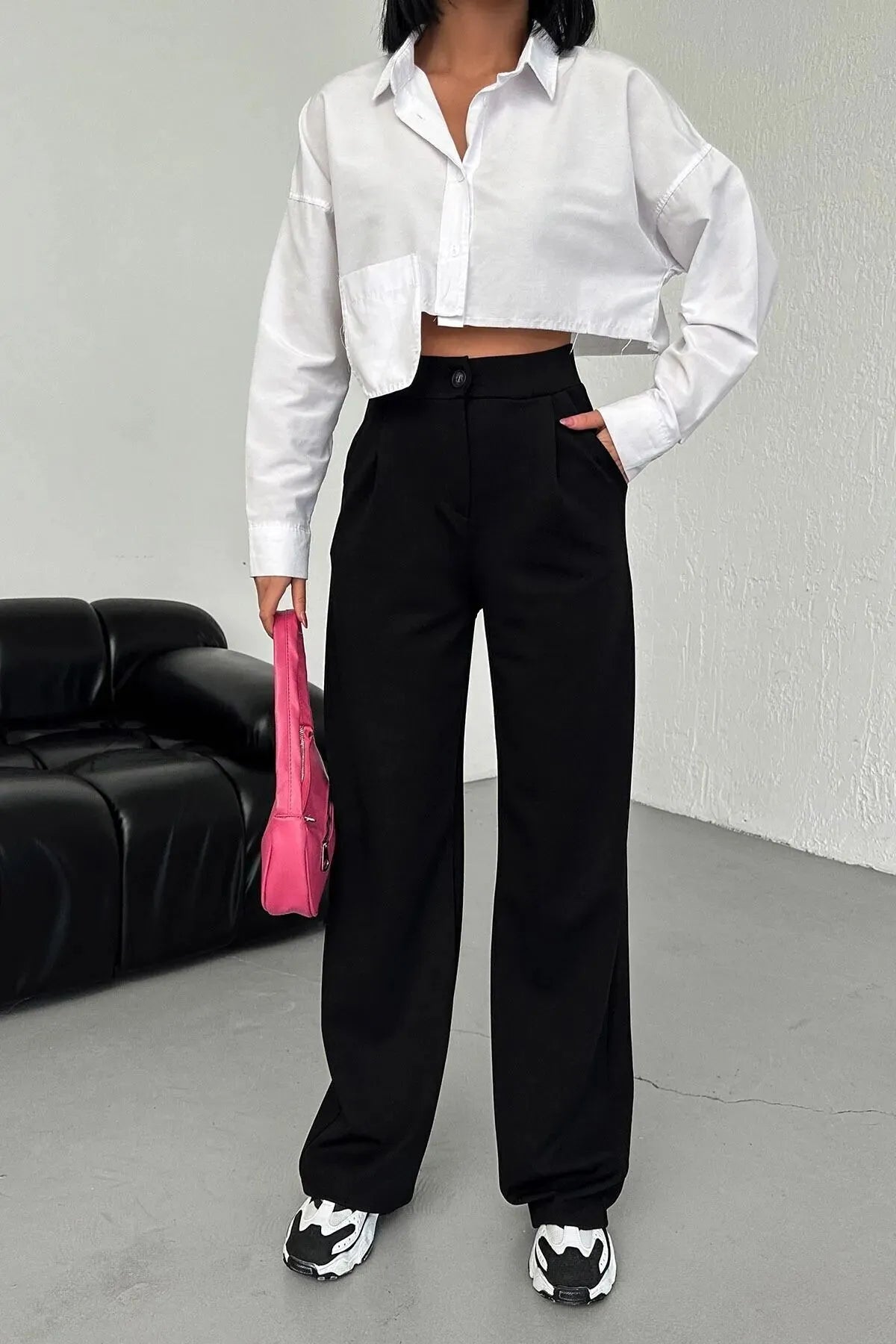 Classic wide leg pants