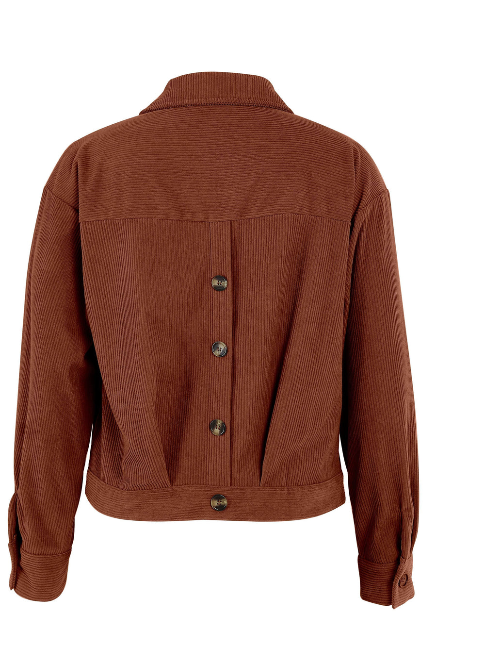 Randig jacka med knappar