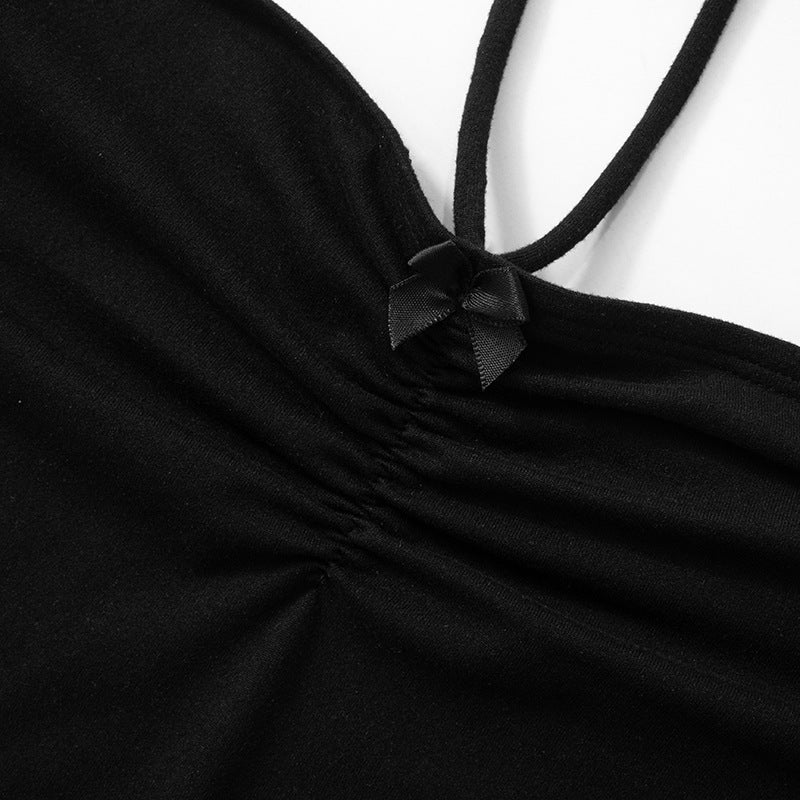 Slim topp med snörningsdetalj