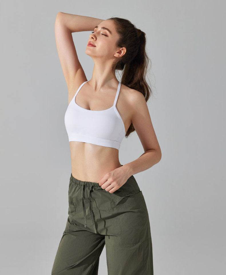 Sports bralettes with adjustable straps