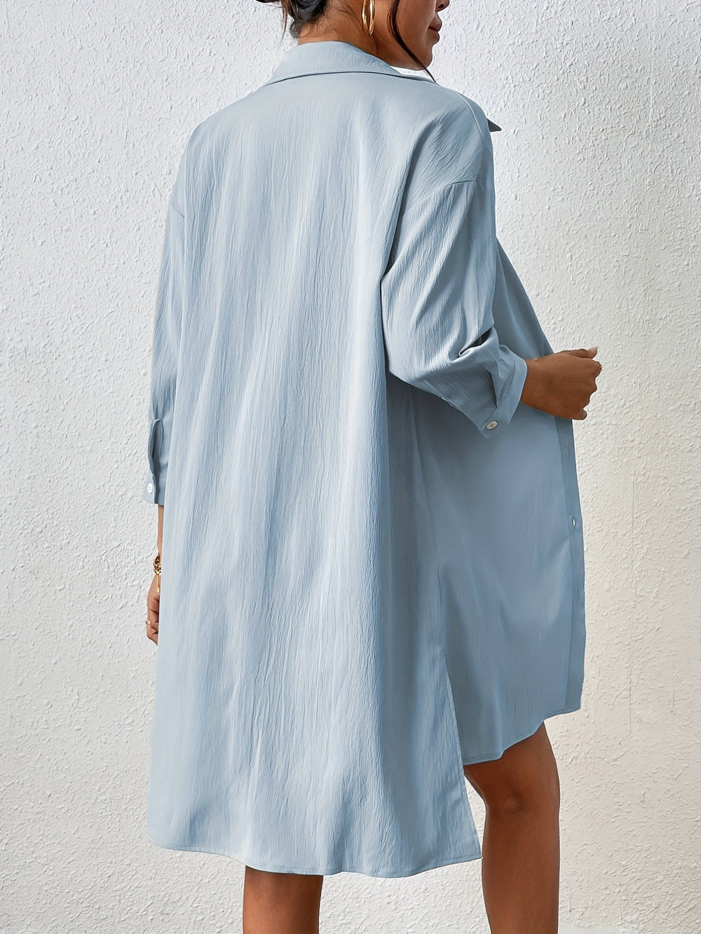 Knäppbar skjorta och shorts med resår i midjan