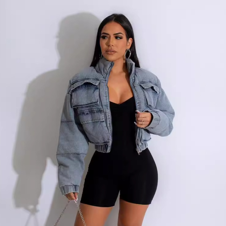 Snygg denimjacka i bomull