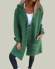 Long coat with buttons