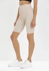 High-waisted sports shorts