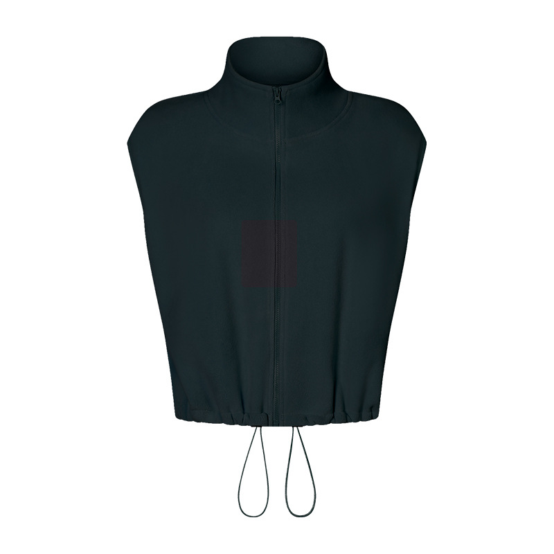 Turtleneck-västar med dragkedja