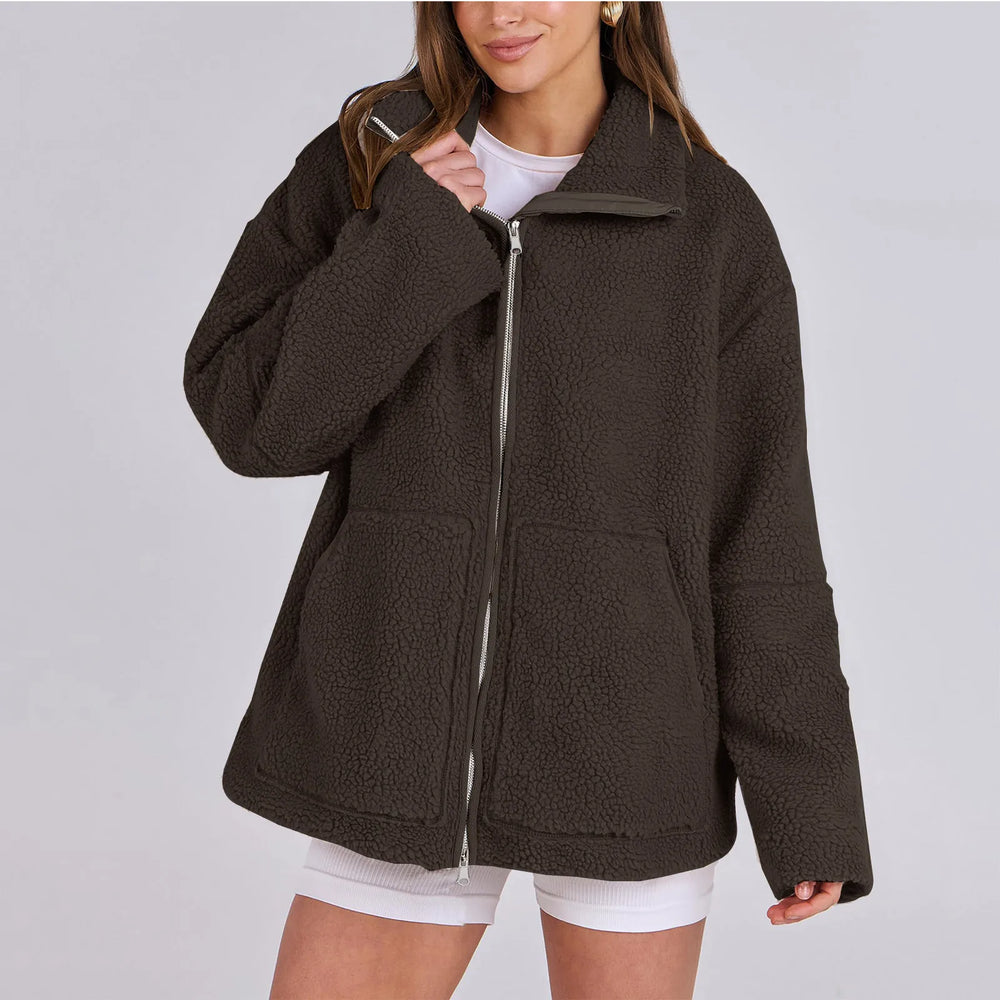 Turtleneck-kappa i varm ull