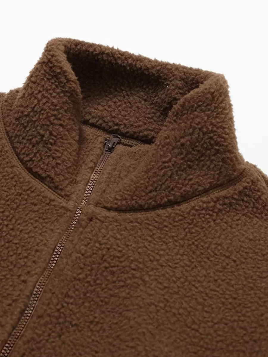 Fitness mjuk fleecejacka