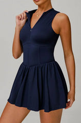 Sporty high neck tennis dress