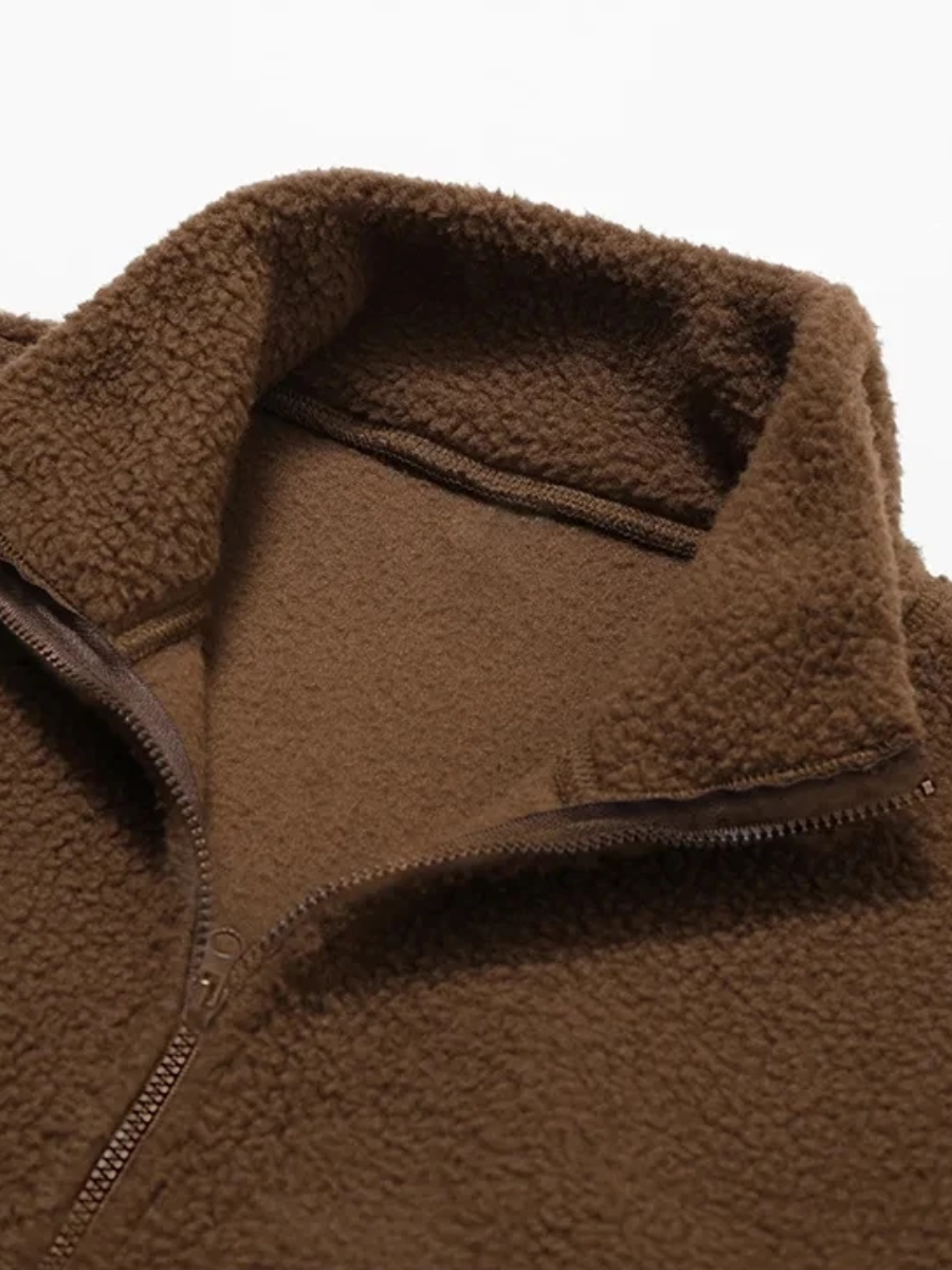 Fitness mjuk fleecejacka