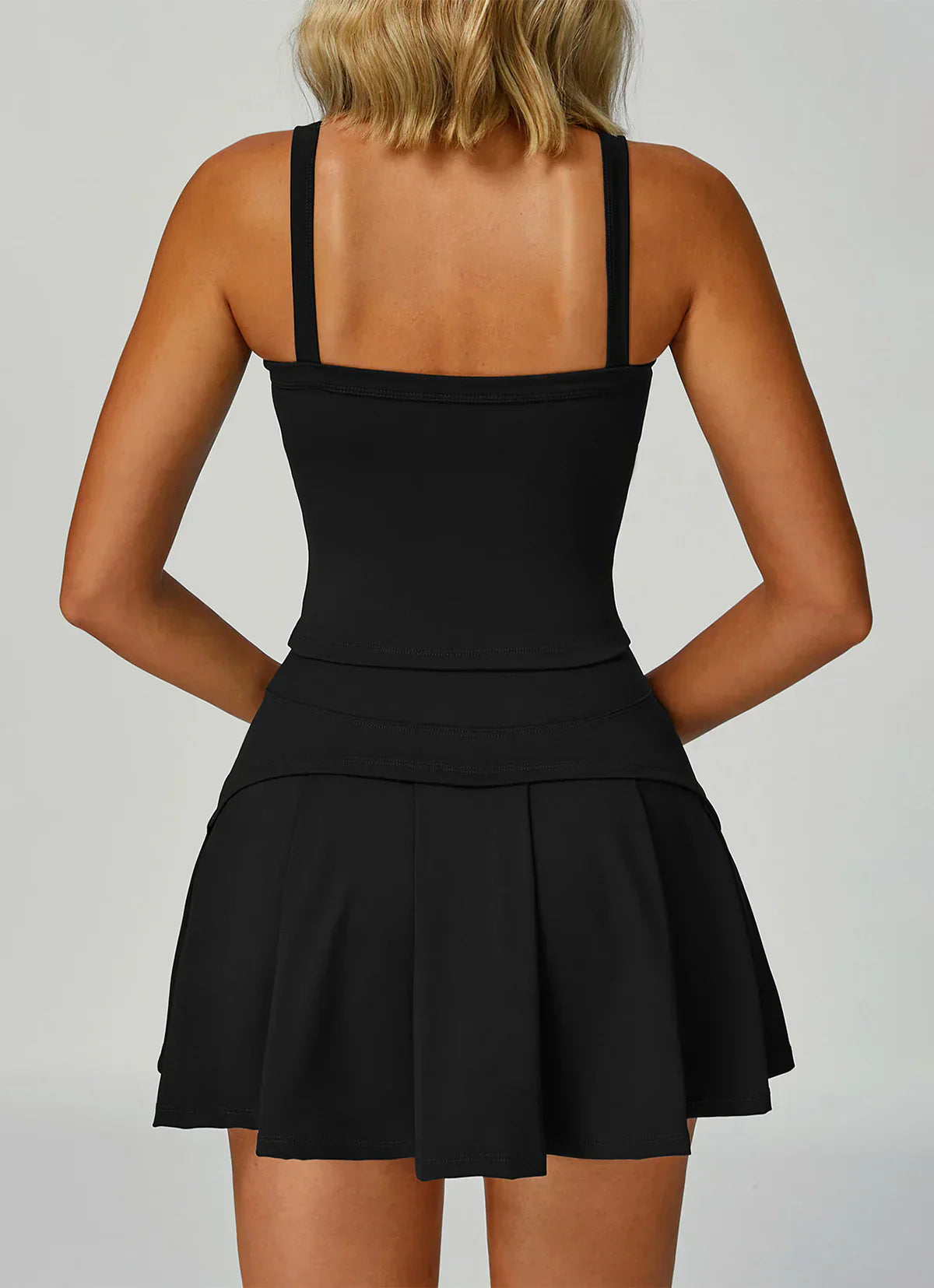 Sports top and skirt set