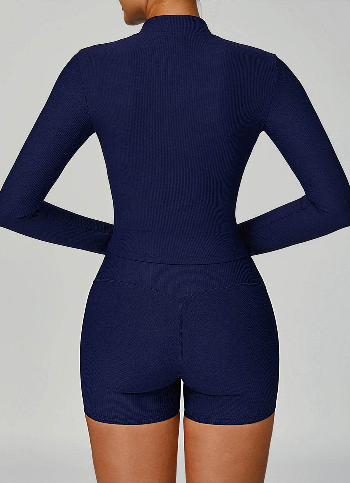 Sports training set - zip-up top and shorts