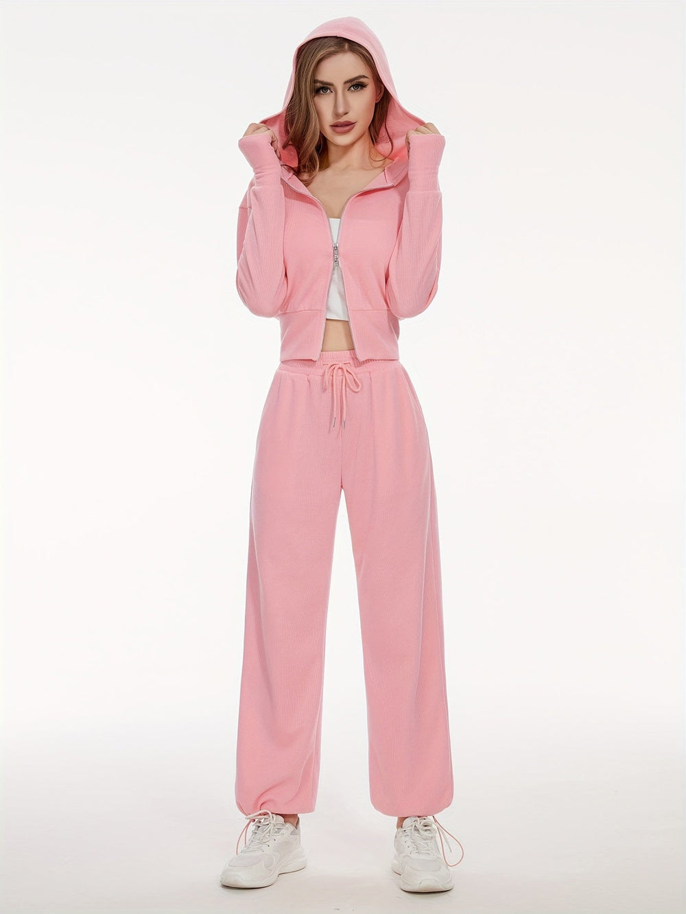 Hoodie and wide pants set
