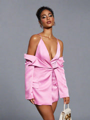 Jacka i camisole-design med urholkade axlar