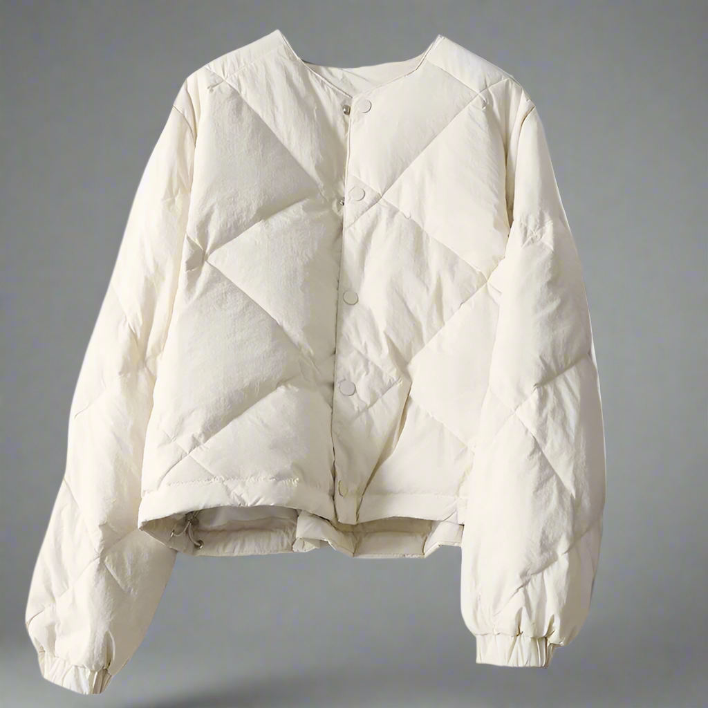 Lattice kort bomull vadderadJacka