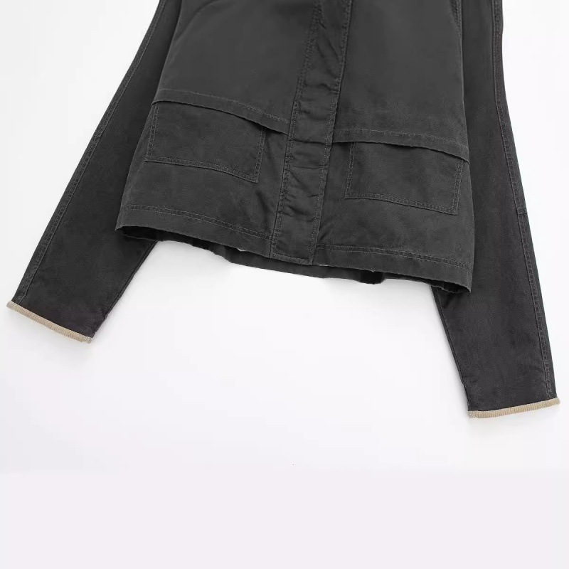 Varm casual jacka med polokrage