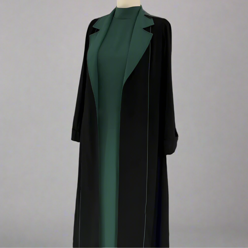 Mode lång cardigan trenchcoat