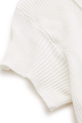 Short-sleeved knitted polo shirt with buttons