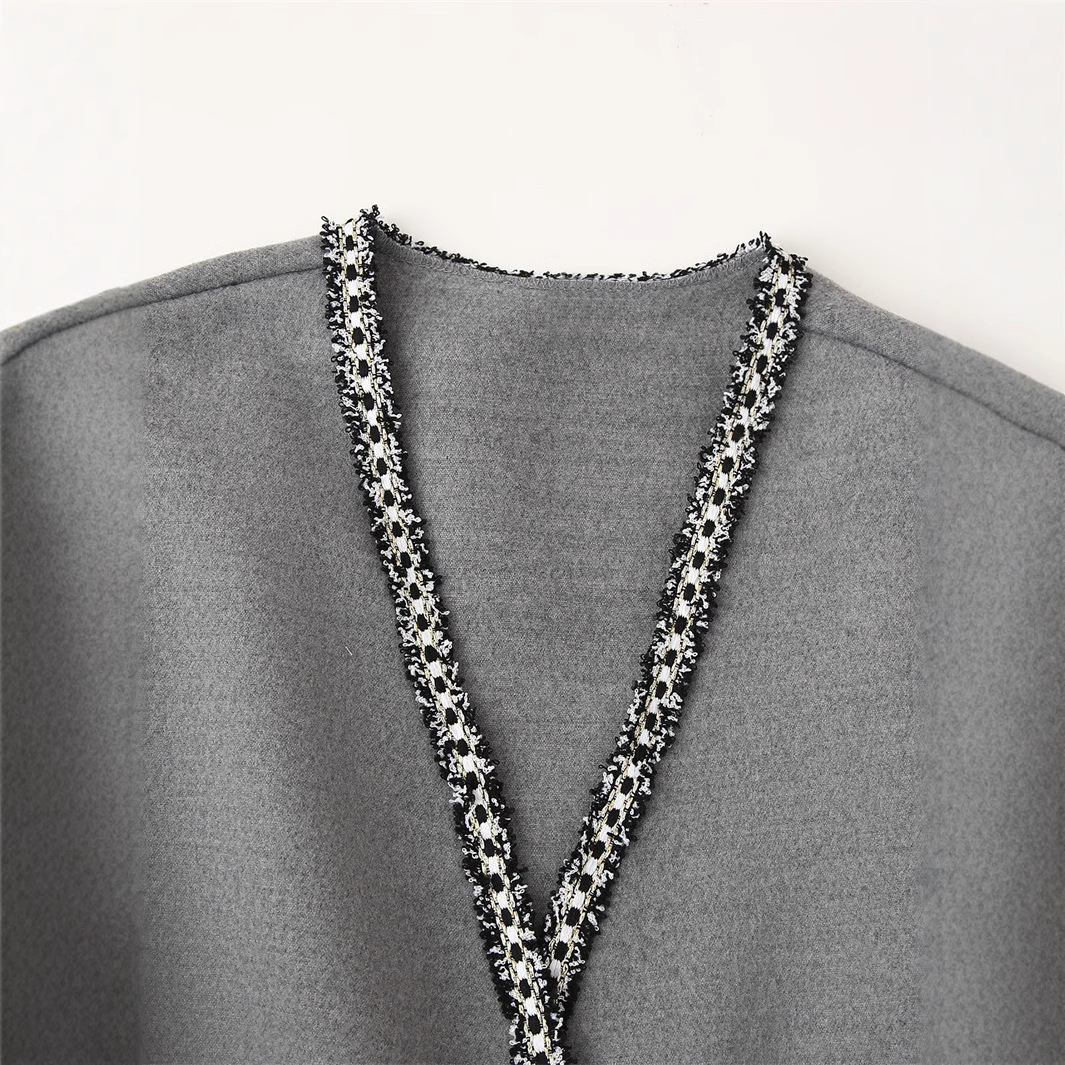 Ulljacka med lång ärm och midjeband