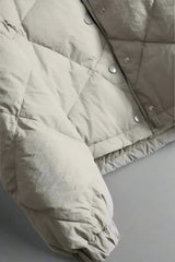 Lattice kort bomull vadderadJacka