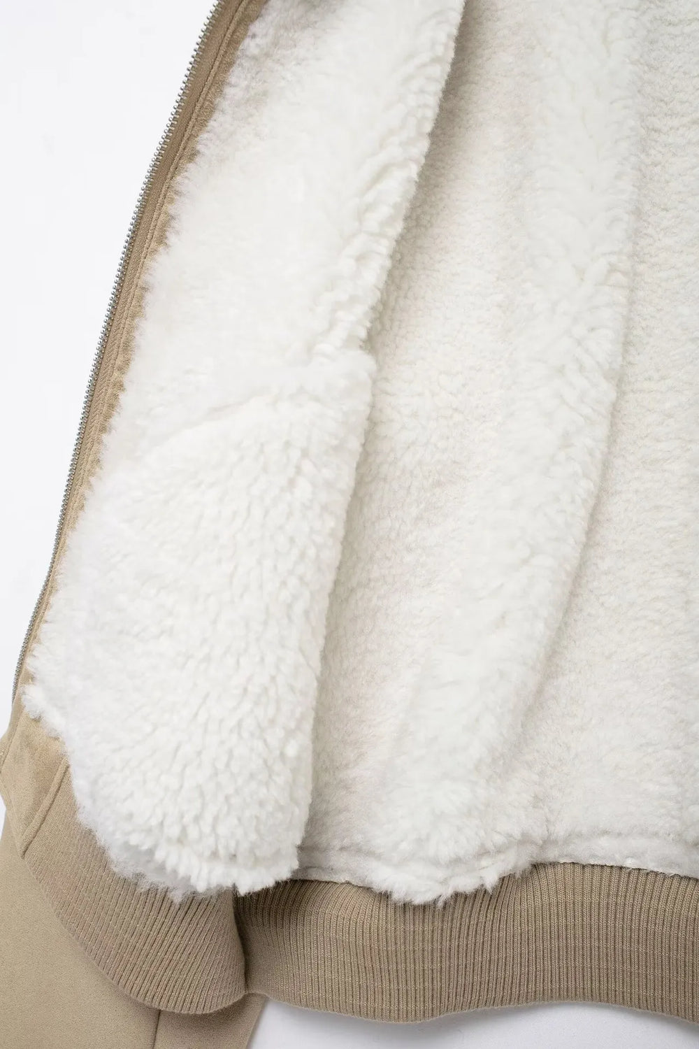 Dubbelsidig jacka med gängad fåll