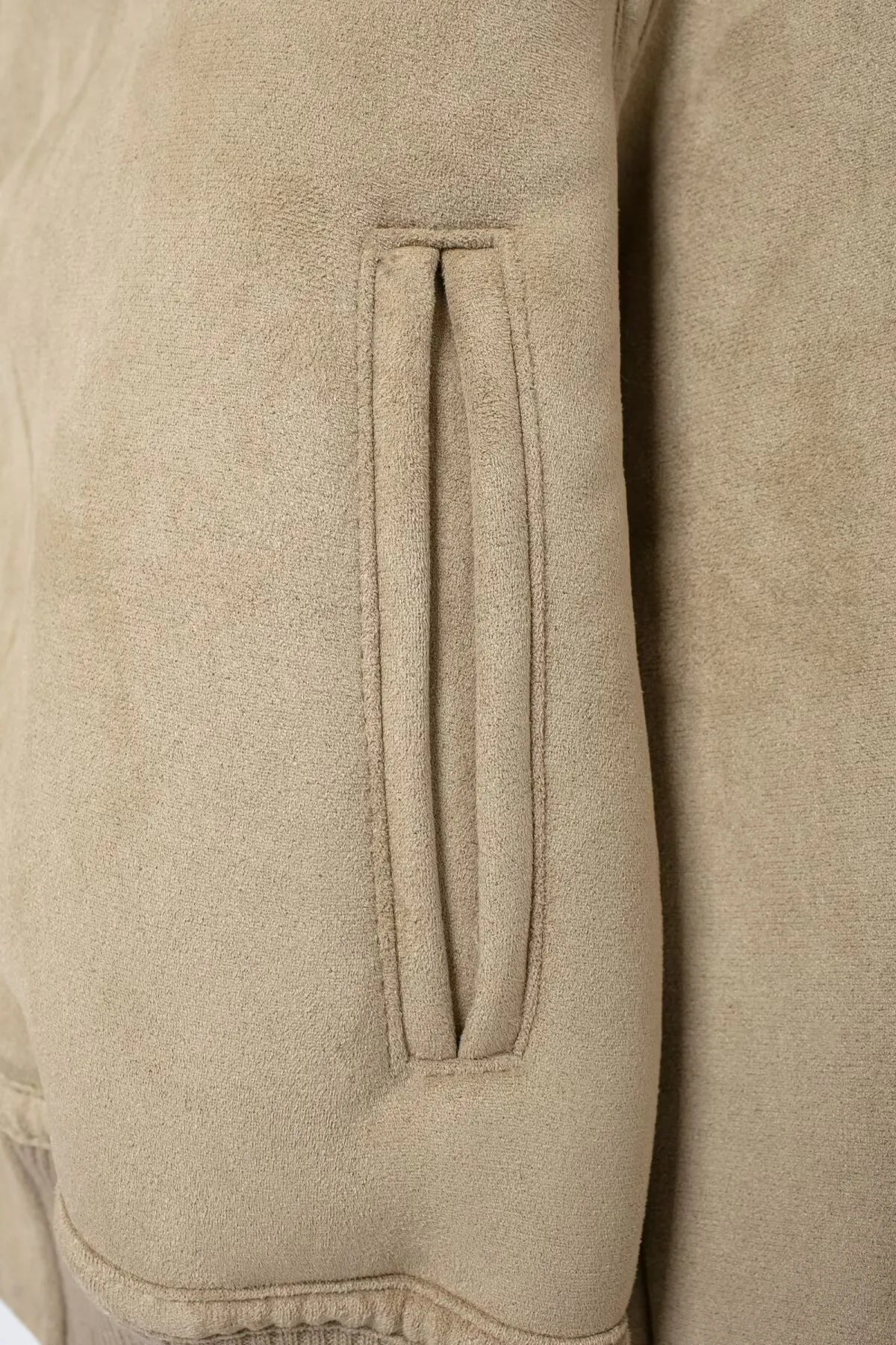 Dubbelsidig jacka med gängad fåll