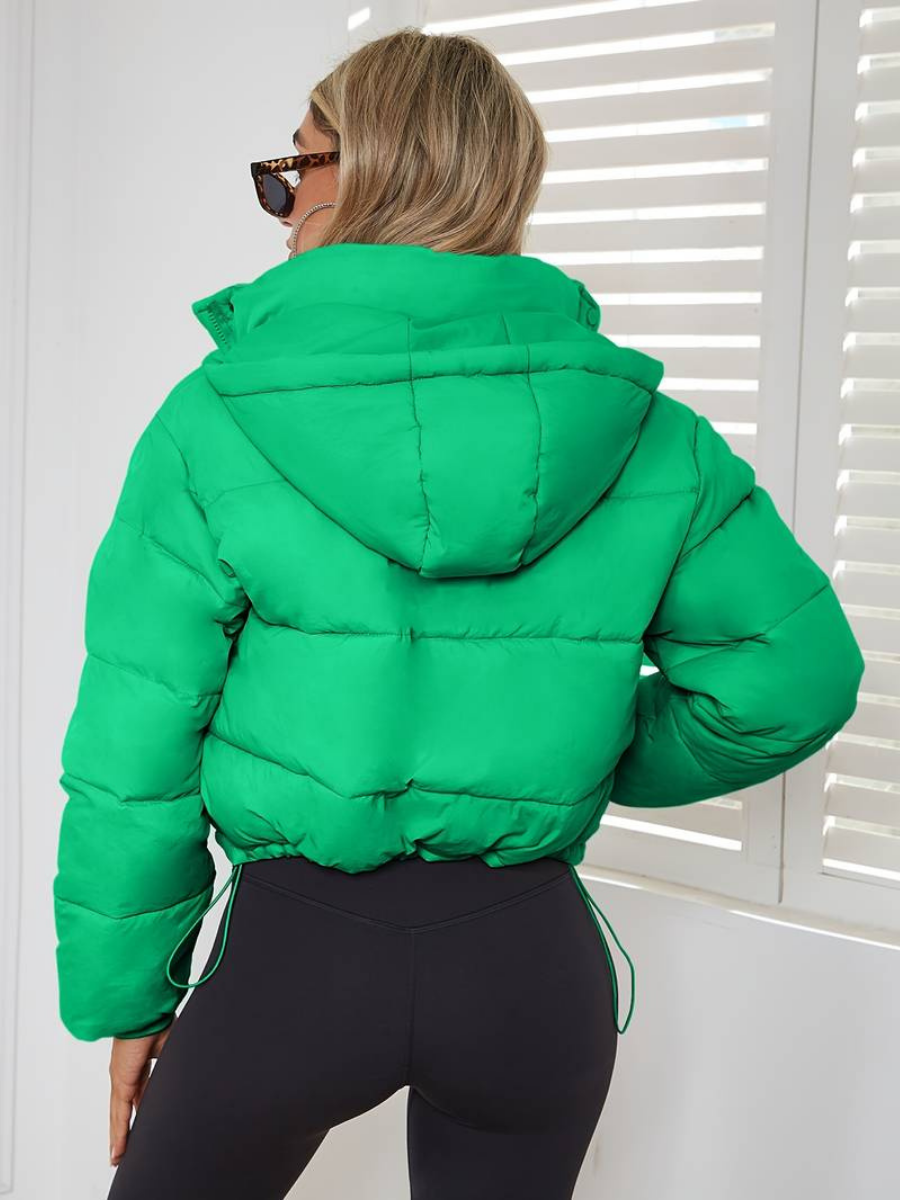 Plisserad jacka i slim-fit-modell