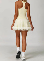 Sports set with top and tulle skirt