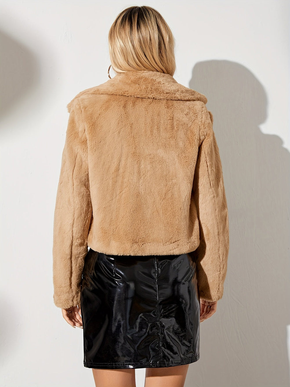 Mjuk kavaj med öppen front