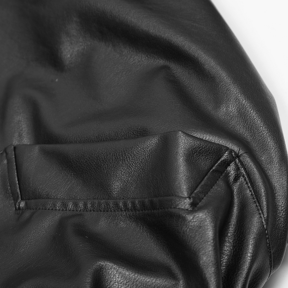 Skinnjacka med huva i retrostil