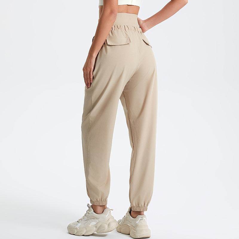 High-waisted sporty sweatpants