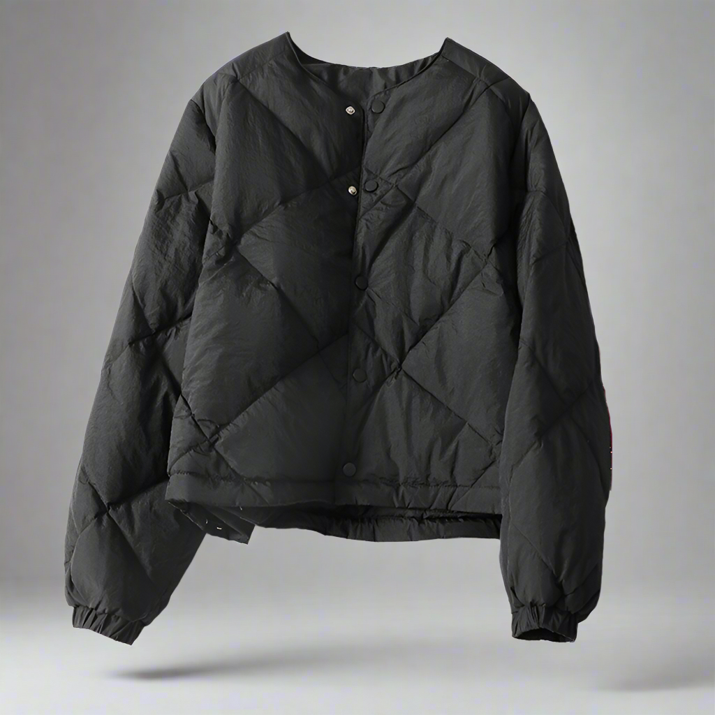 Lattice kort bomull vadderadJacka