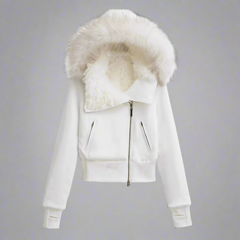 Cassius fleecad hoodiejacka