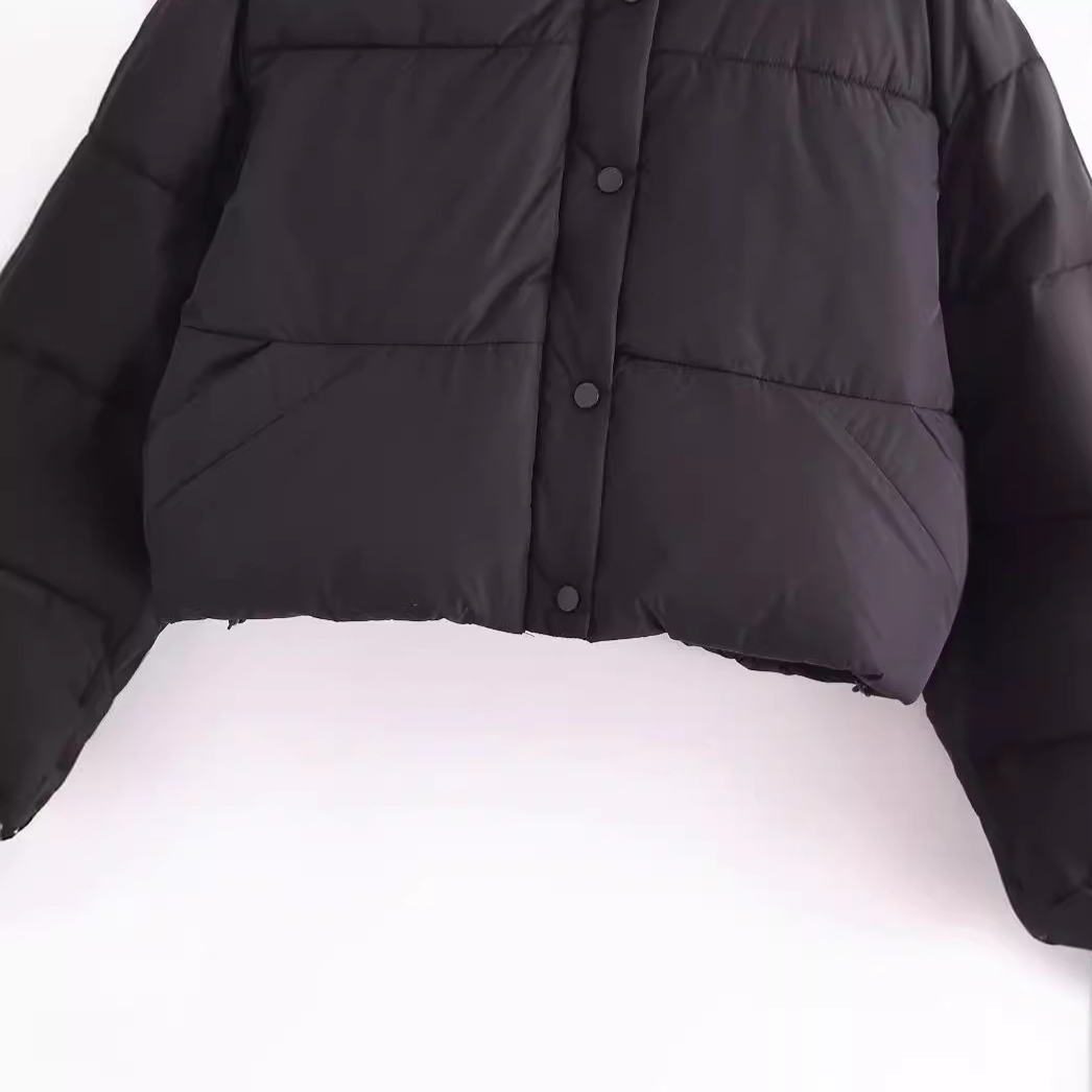 Löst sittande vadderad bomullsjacka