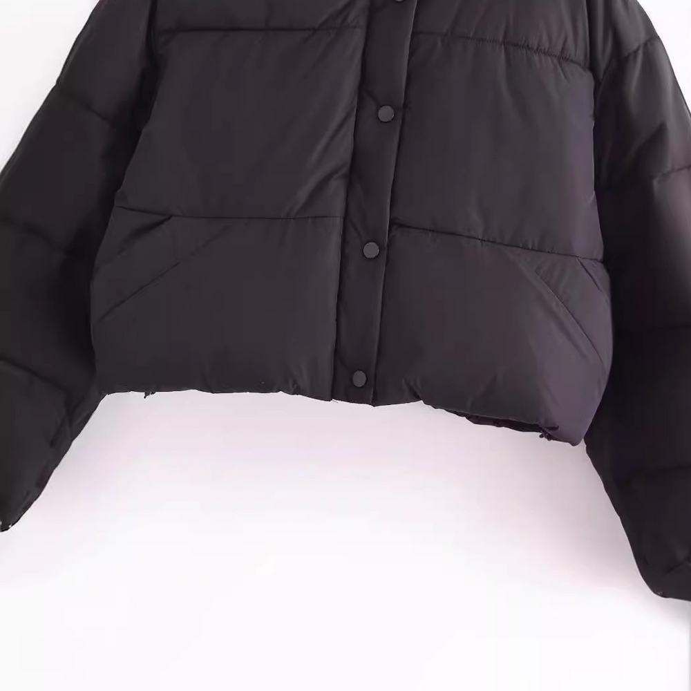 Löst sittande vadderad bomullsjacka