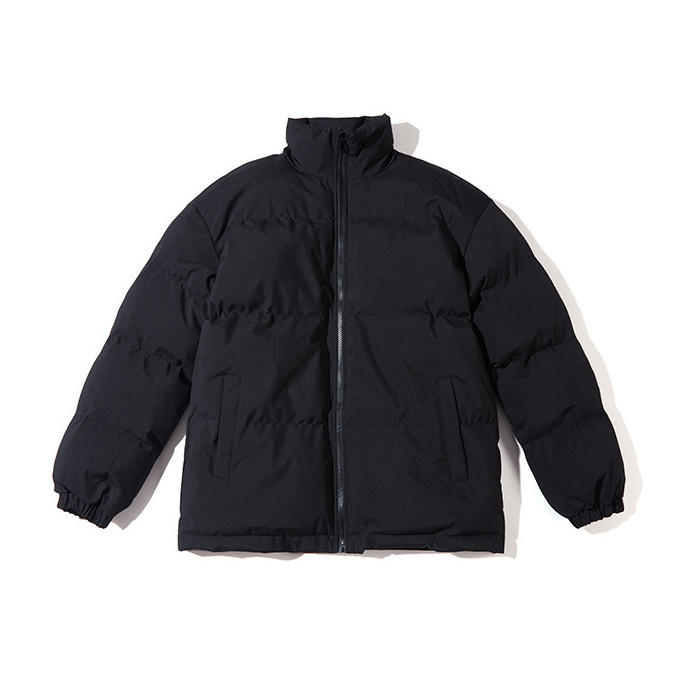 Varm vadderad jacka med turtleneck