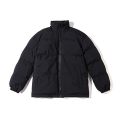 Varm vadderad jacka med turtleneck