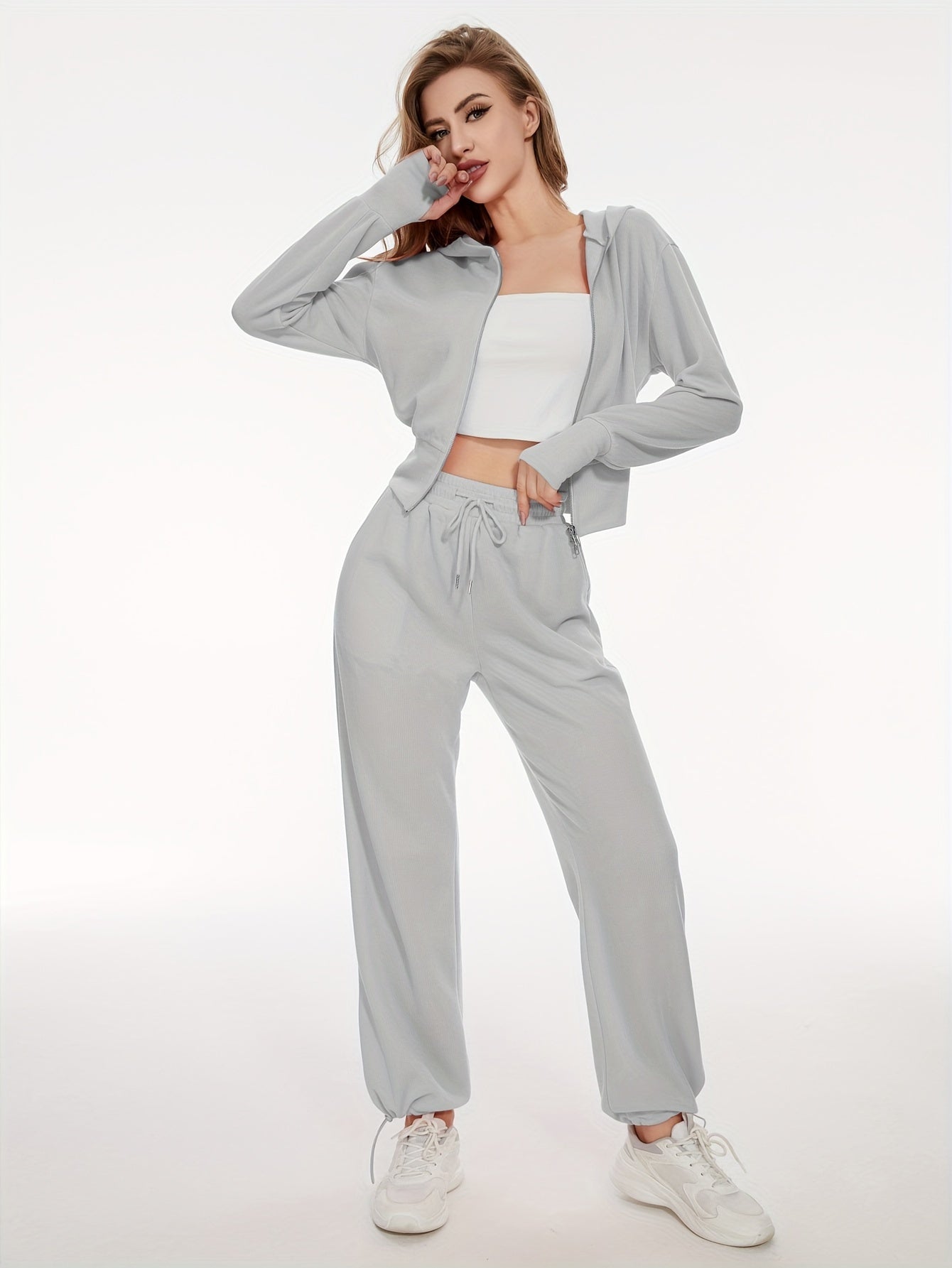 Hoodie and wide pants set
