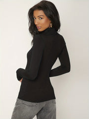 Långärmad T-shirt med turtleneck