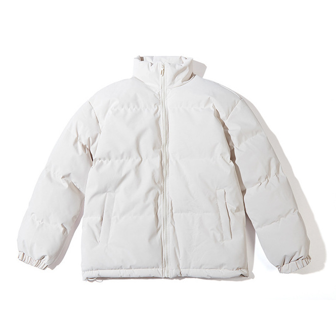 Varm vadderad jacka med turtleneck