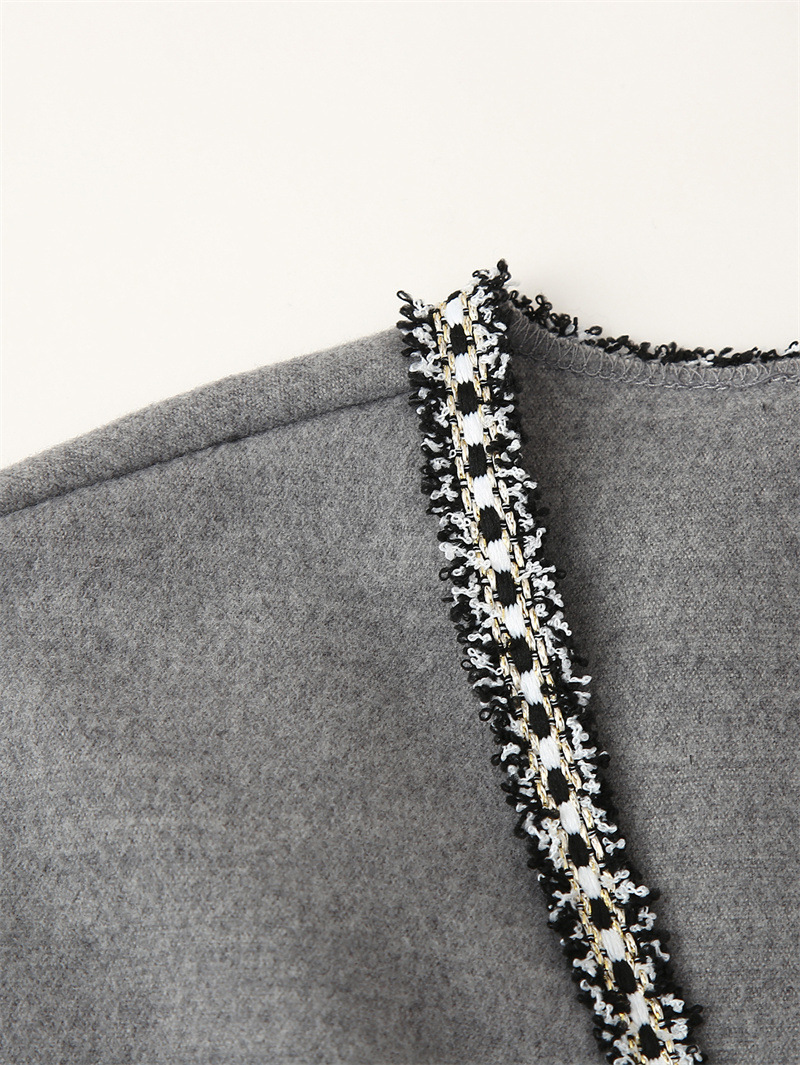 Ulljacka med lång ärm och midjeband