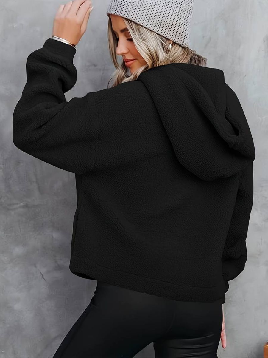 Mjuk huvtröja med bouttons