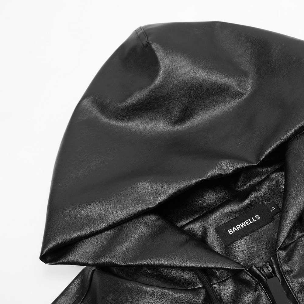 Skinnjacka med huva i retrostil