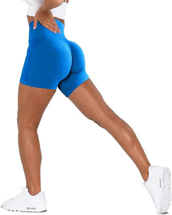 Seamless high-waisted sports shorts