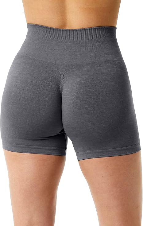 Seamless high-waisted sports shorts